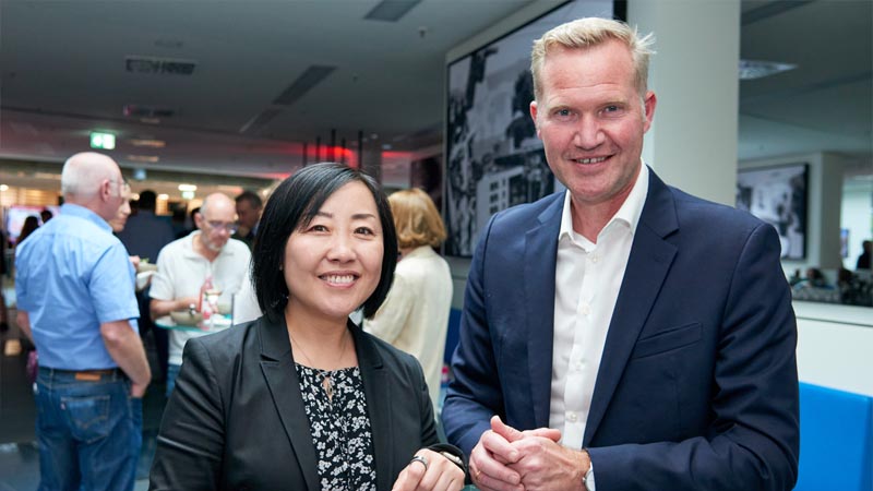 Hanbing Ma, Head of Innovation & Digital Transformation at ERGO Group AG, and Mark Klein, Chief Digital Officer der ERGO Group